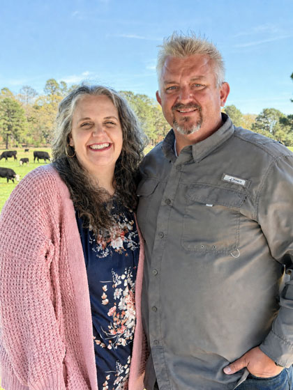 Justin and Cassandra Pierce, founders of Pasture Tally, on Pierce Family Ranch